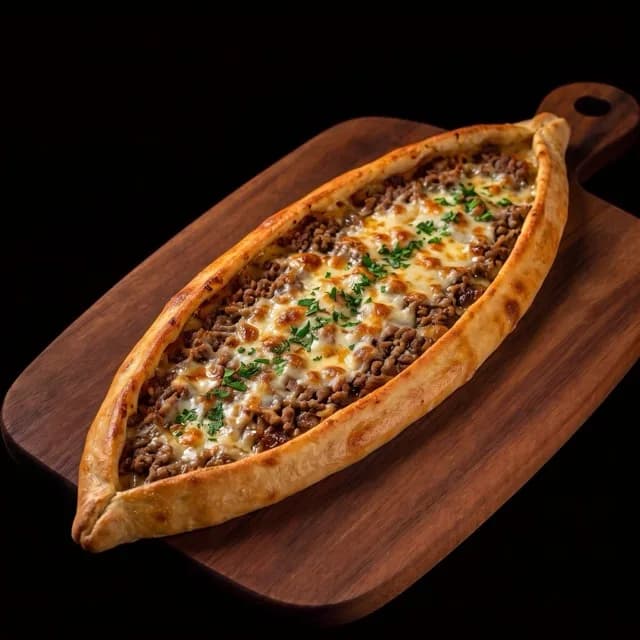 Kıymalı Kaşarlı Pide